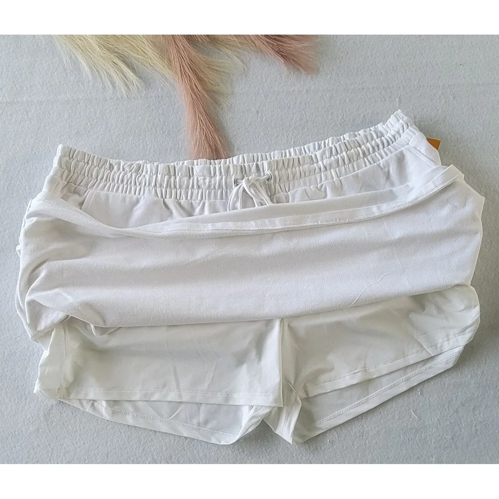 Ruby Rd. Skort Skirt White Cotton Stretch Drawstring Must Haves 3X‎